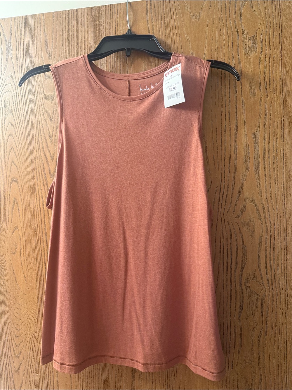 Casual Sleeveless Tank Top in Dusty Clay